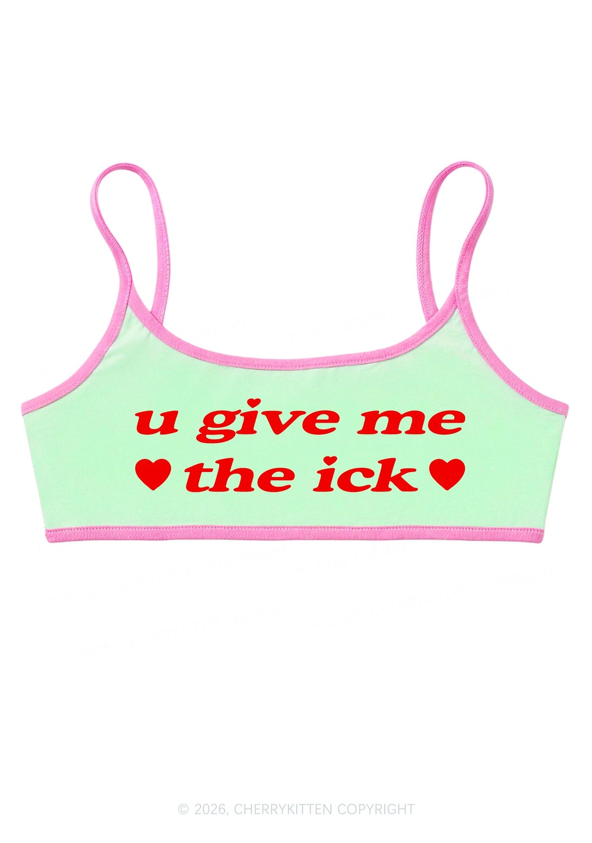 Give Me Ick Y2K Super Crop Cami Cherrykitten