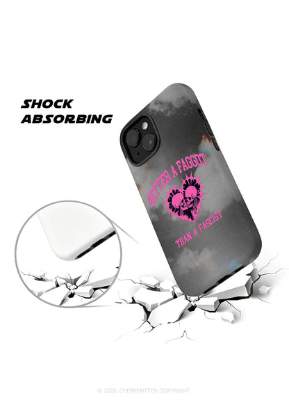 Better A Faggot Than A Fascist Pride Y2K Phone Case Cherrykitten