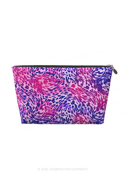 Bisexual Leopard Pride Y2K Makeup Bag Cherrykitten