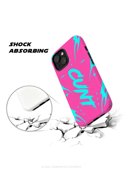 Mint Green Cxxt On Pink Y2K Phone Case Cherrykitten