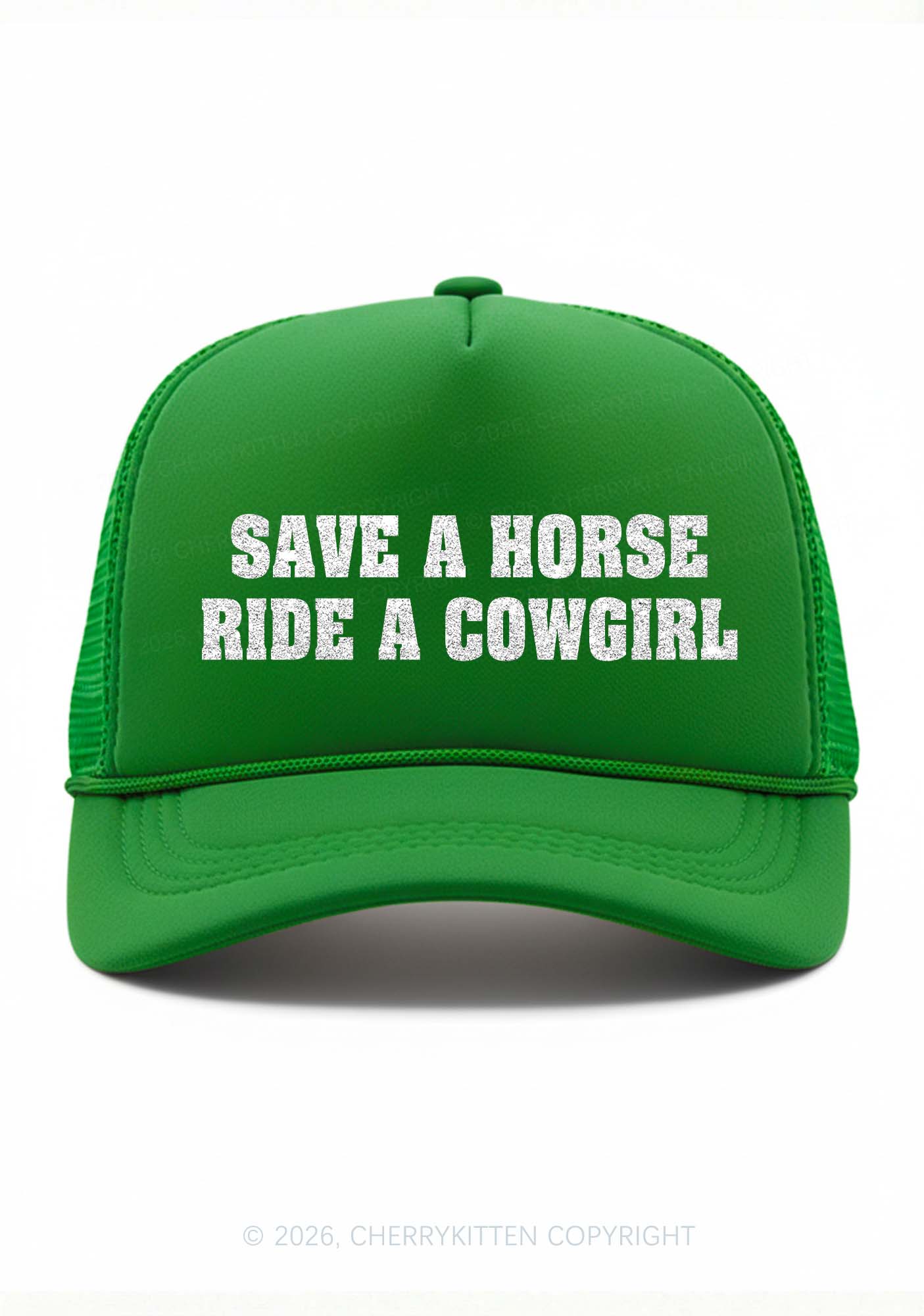 Glitter Ride A Cowgirl Pride Y2K Trucker Hat Cherrykitten