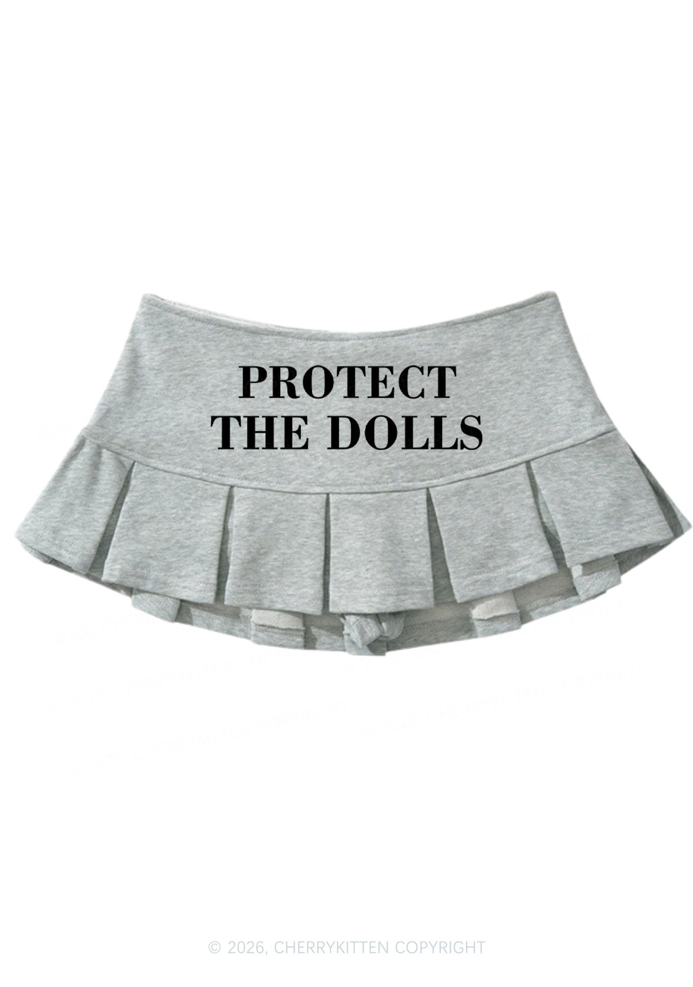 Protect The Dolls Pride Y2K Mini Pleated Skirts Cherrykitten