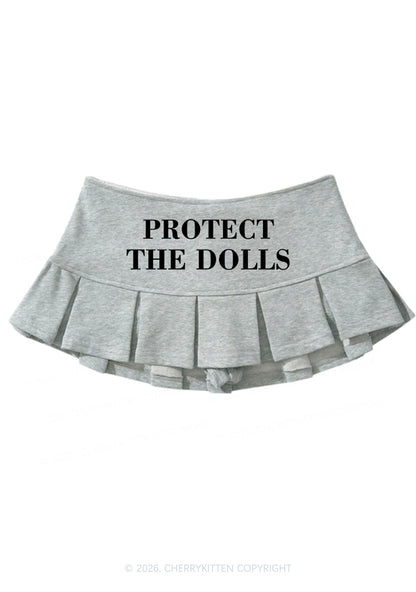 Protect The Dolls Pride Y2K Mini Pleated Skirts Cherrykitten
