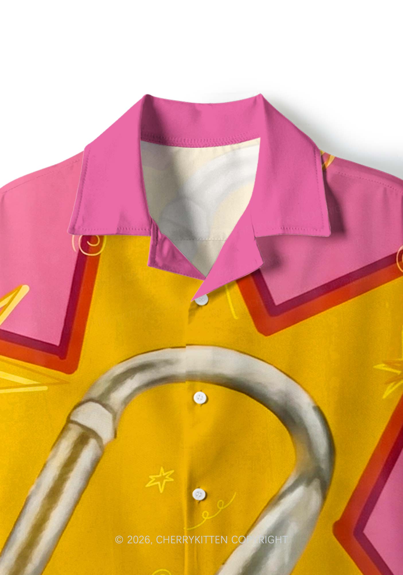 Retro Carabiner Star Pride Y2K Print Hawaiian Shirt Cherrykitten