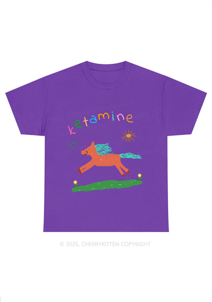 Orange K Pony Y2K Chunky Shirt Cherrykitten
