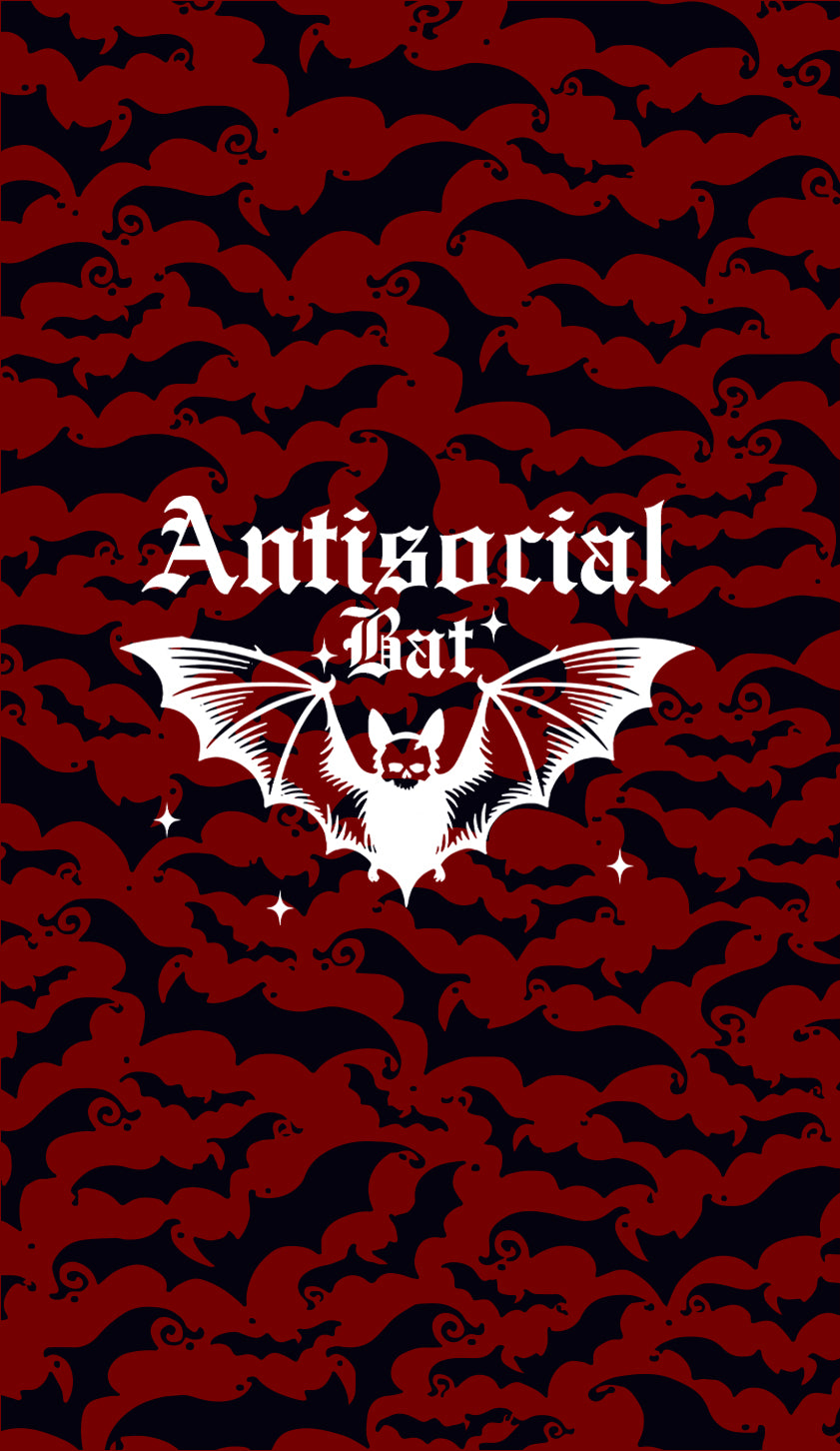 Halloween Antisocial Bat Y2K Phone Case Cherrykitten