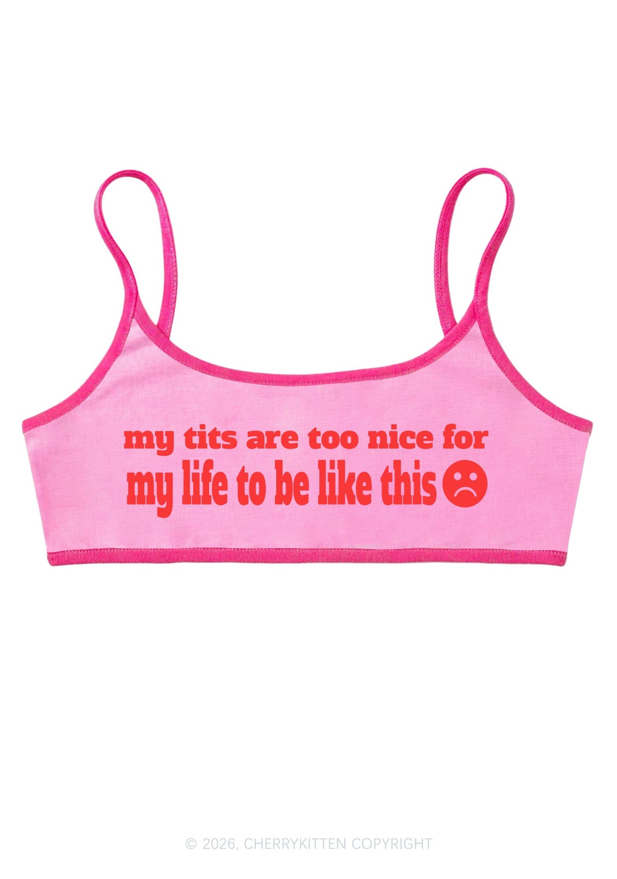 My Txts Are Too Nice Y2K Super Crop Cami Cherrykitten