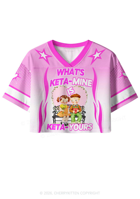 Whats Kxxamine Y2K Crop Sport Jersey Shirts Cherrykitten
