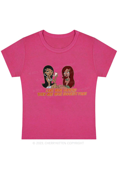 Curvy They Are Your Biggest Fans Y2K Baby Tee Cherrykitten