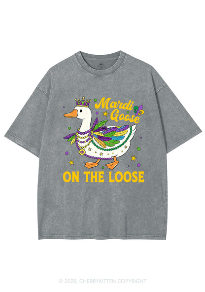 Mardi Goose On The Loose Y2K Shirts Washed Tee Cherrykitten