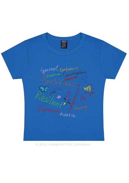 Women Personality Y2K Baby Tee Cherrykitten