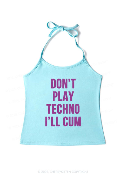 Dont Play Techno Y2K Halter Neck Cami Cherrykitten