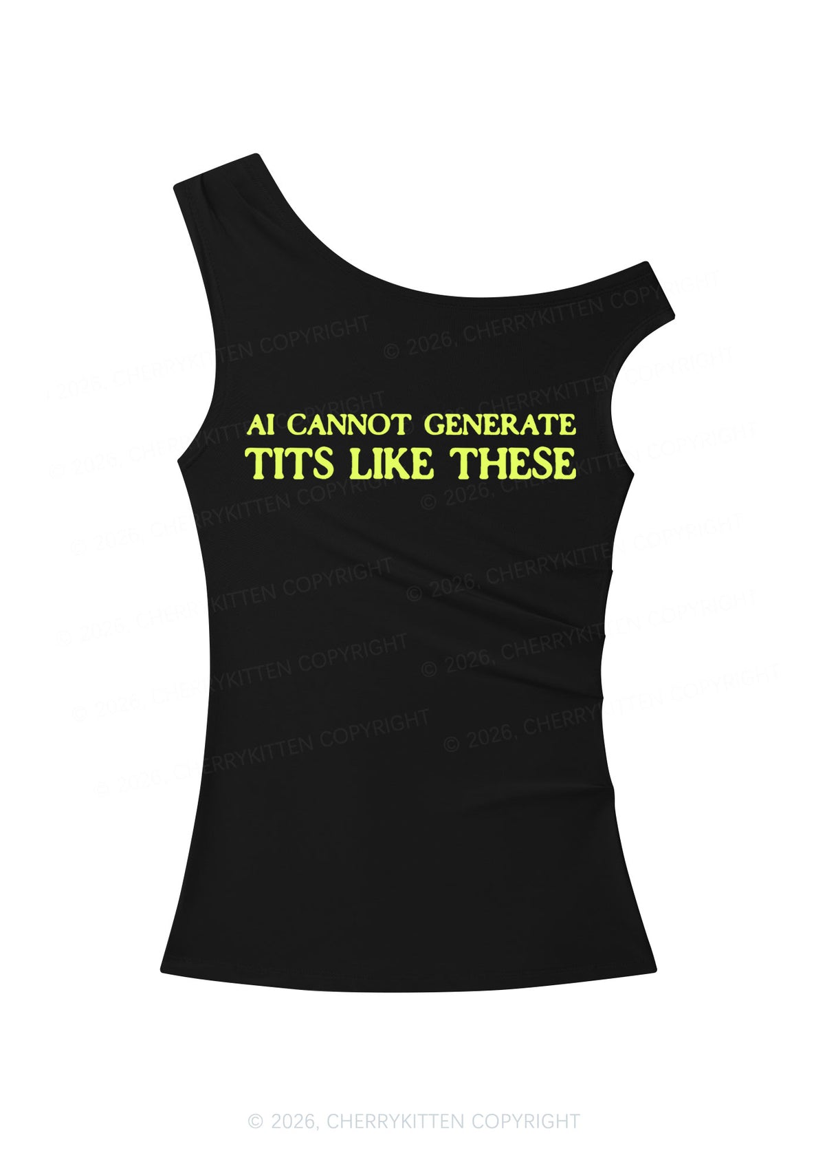 Ai Cannot Generate Txts Y2K Off Shoulder Tank Top Cherrykitten