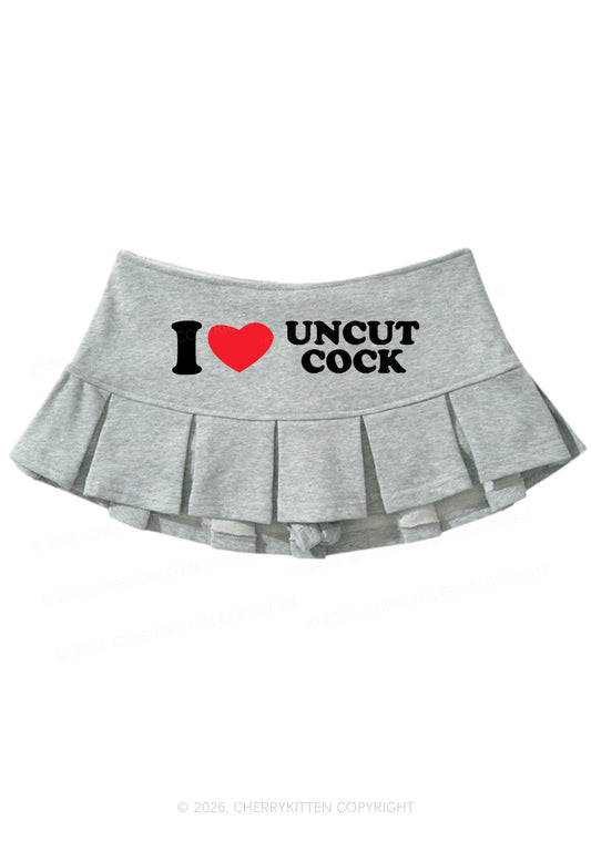 I Love Uncut Cxck Y2K Mini Pleated Skirts Cherrykitten