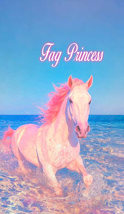 Blue Fag Princess Horse Pride Y2K Phone Case Cherrykitten