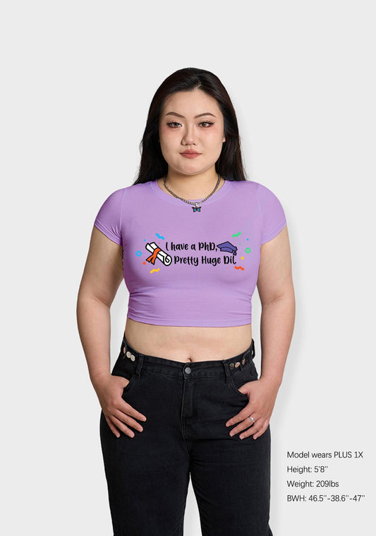 Curvy I Have A Pretty Huge Dil Baby Tee