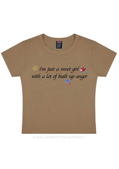 I'm A Sweet Girl Y2K Baby Tee Cherrykitten