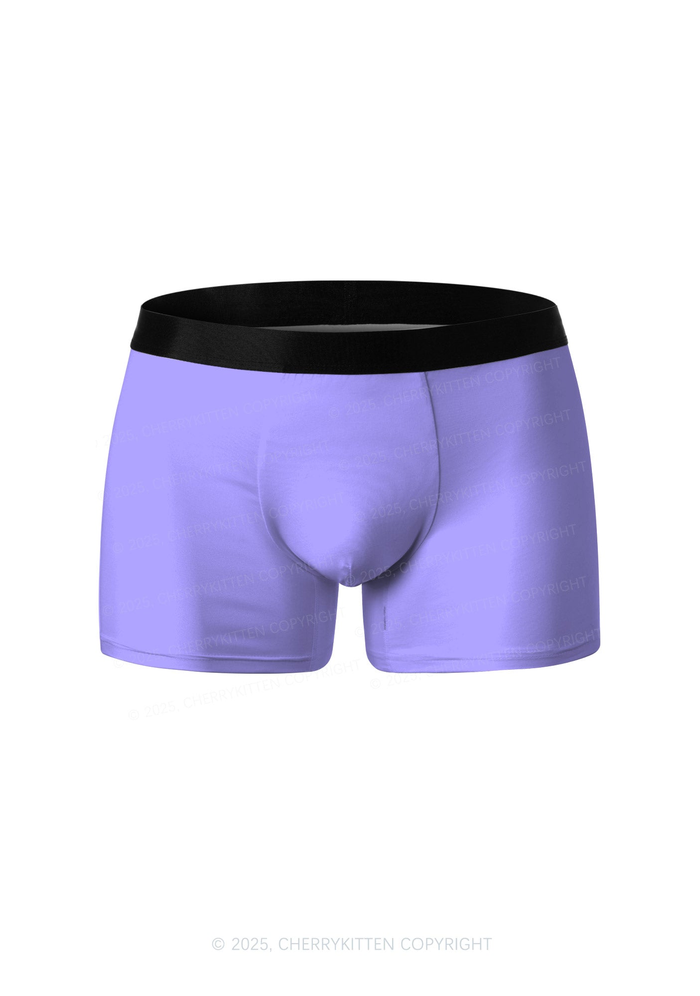 Purple Y2K Print Men Boxer Briefs Cherrykitten