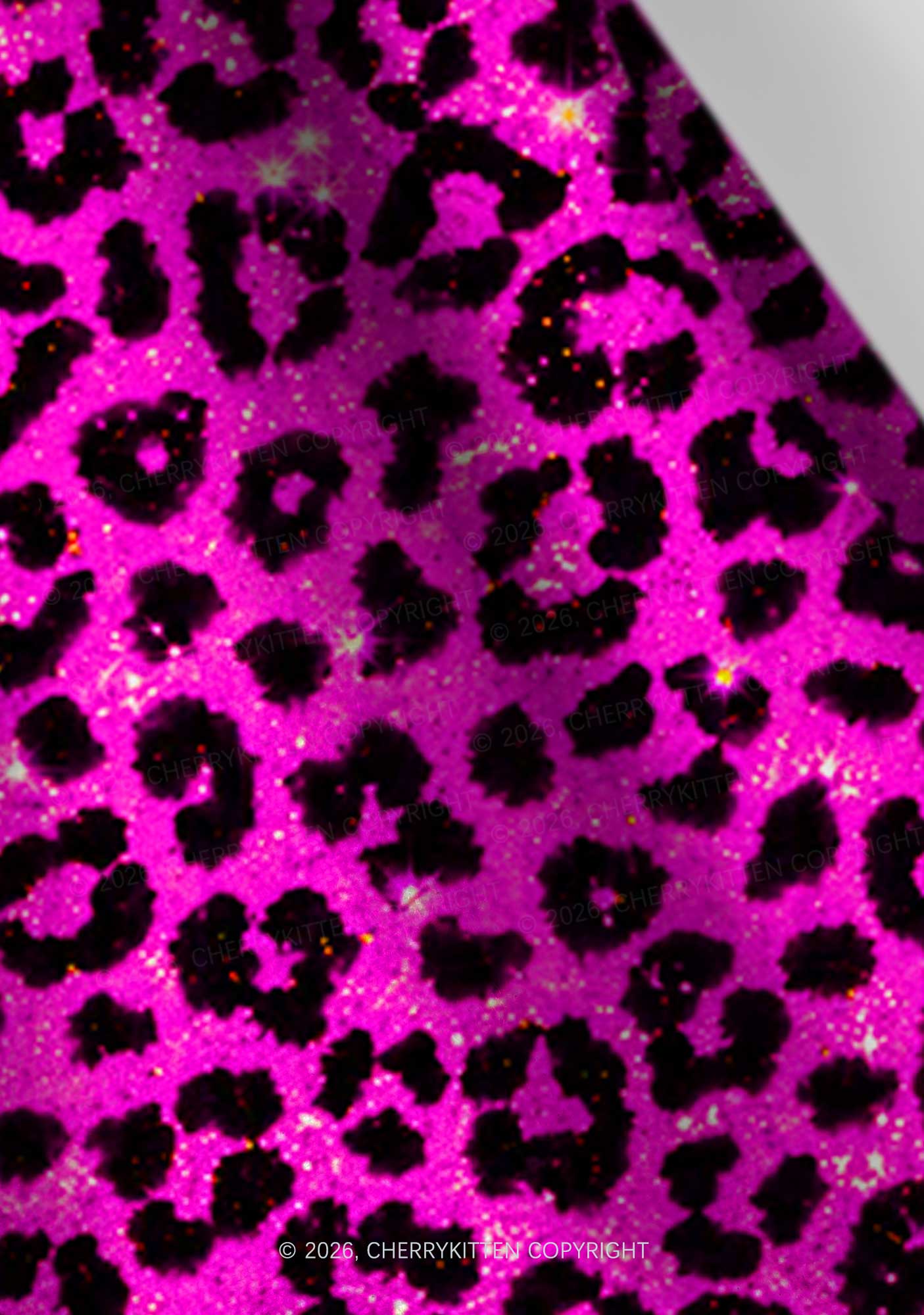 Hot Pink Leopard Y2K Print Headband Cherrykitten
