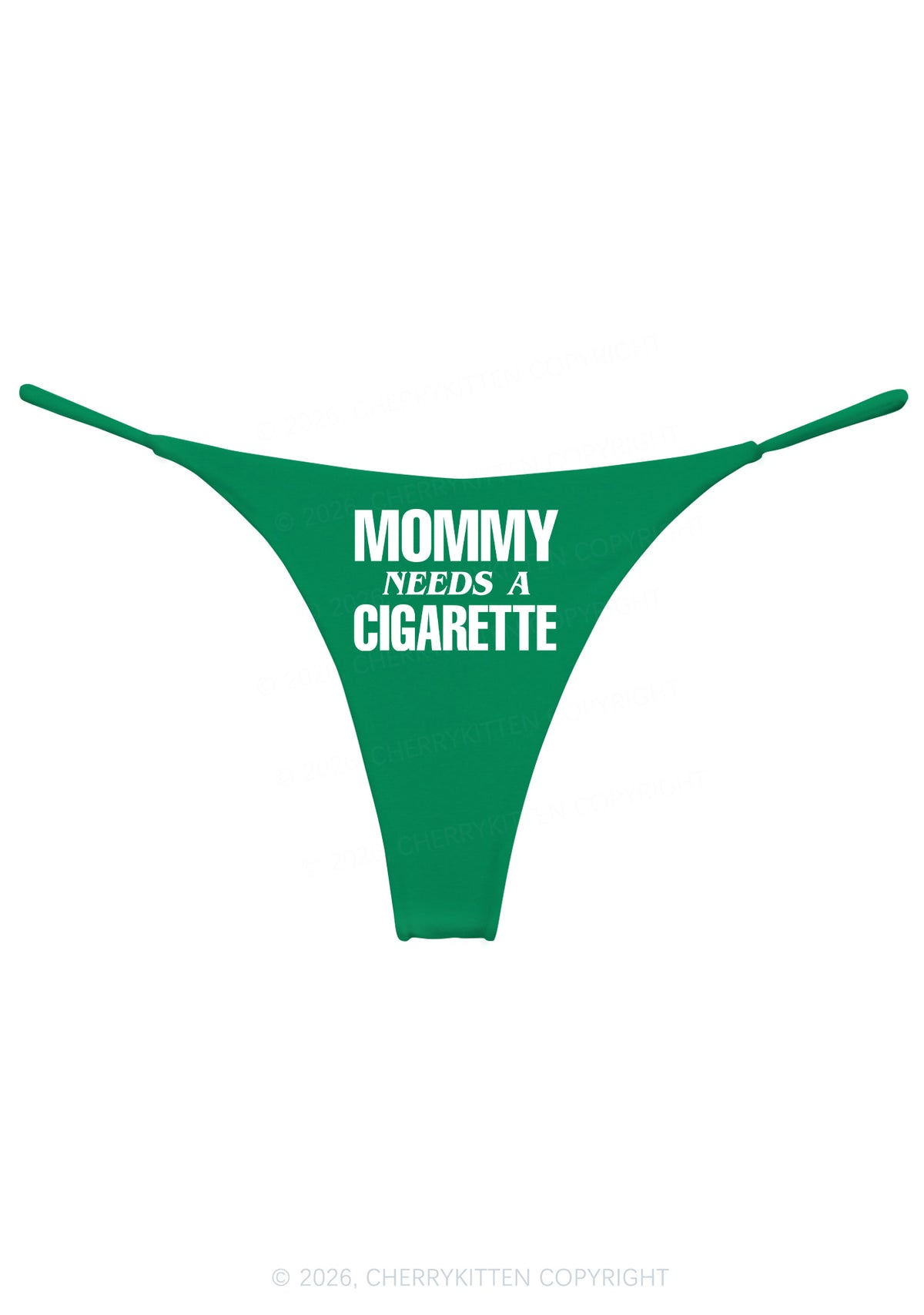 Mommy Needs A Cigarette Y2K Bikini String Thong Cherrykitten