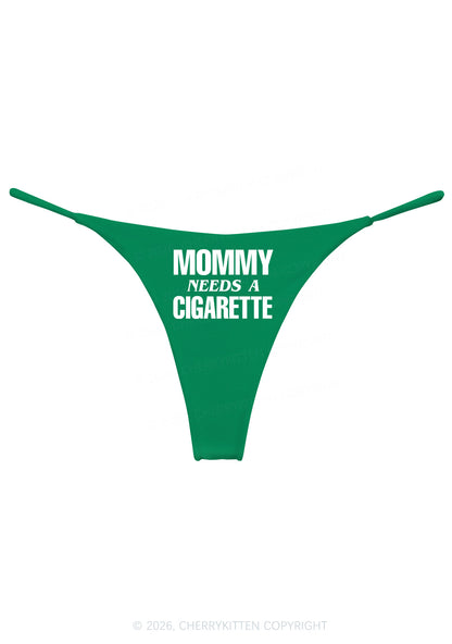Mommy Needs A Cigarette Y2K Bikini String Thong Cherrykitten