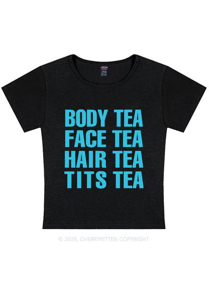 Body Face Hair Txts Tea Y2K Baby Tee Cherrykitten