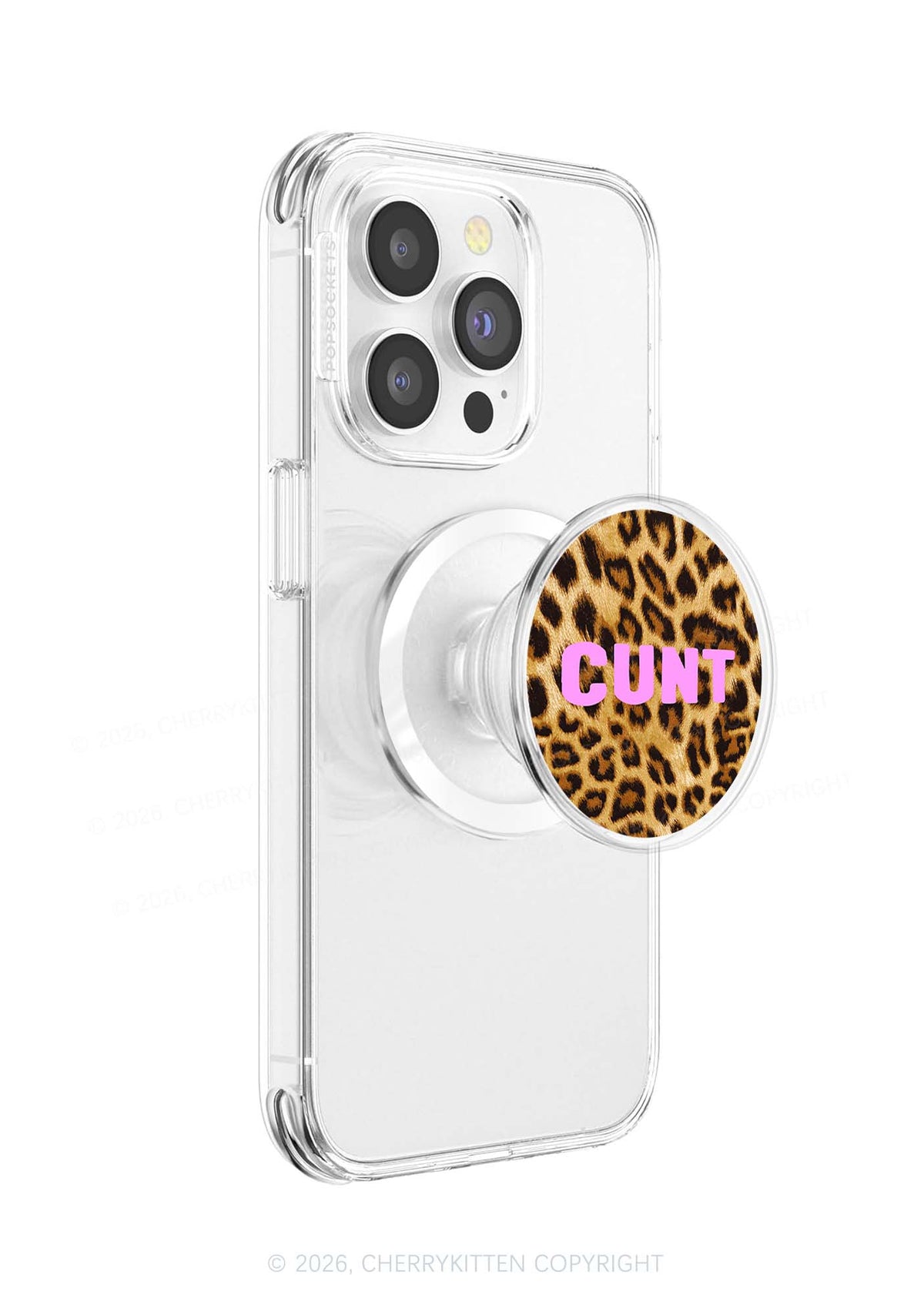 Cxxt Leopard Y2K Magnetic Phone Grip Holder Cherrykitten