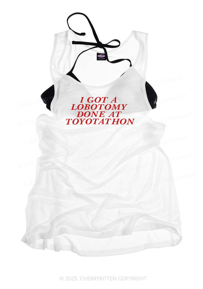 Lobotomy At Toyotathon Y2K Sheer Boyfriend Tank Cherrykitten