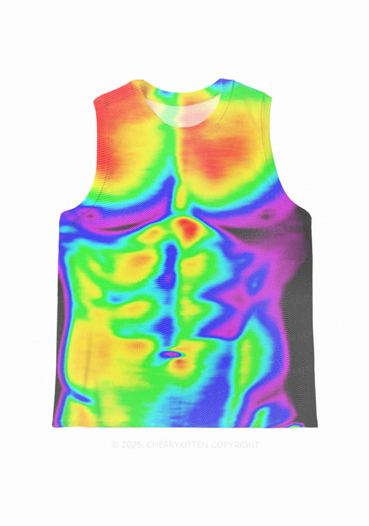 Thermal Vision Y2K Mesh Muscle Tank Cherrykitten