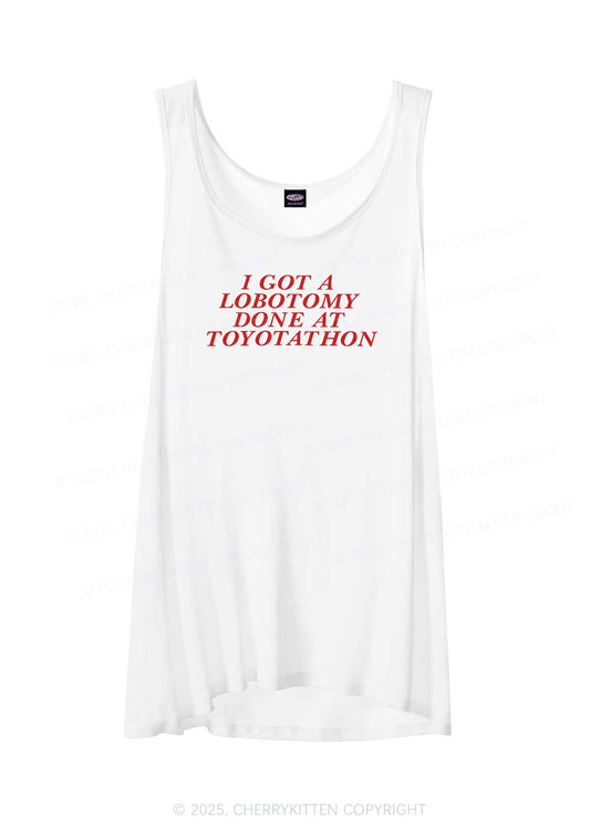 Lobotomy At Toyotathon Y2K Sheer Boyfriend Tank Cherrykitten