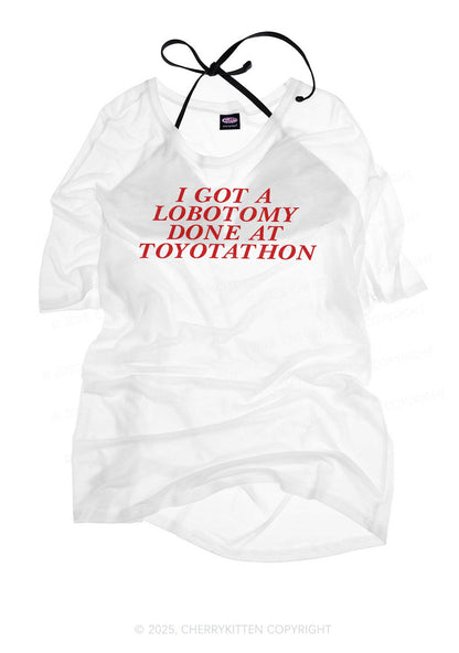 Lobotomy At Toyotathon Y2K Sheer Boyfriend Tee Cherrykitten