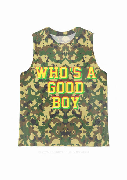 Whos A Good Boy Y2K Mesh Muscle Tank Cherrykitten