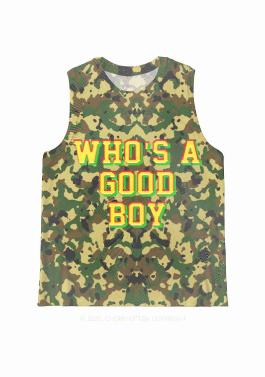Whos A Good Boy Y2K Mesh Muscle Tank Cherrykitten
