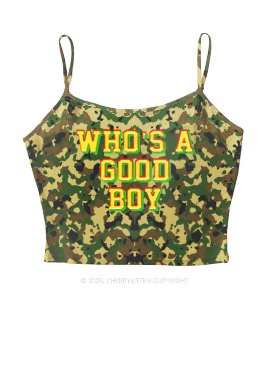 Whos A Good Boy Y2K Mesh Cami Tank Cherrykitten