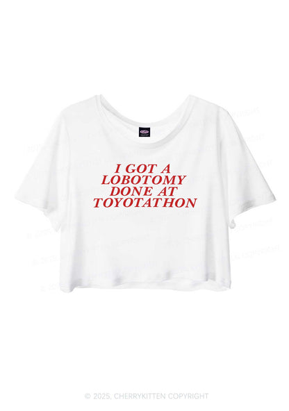 Lobotomy At Toyotathon Y2K Sheer Crop Tee Cherrykitten