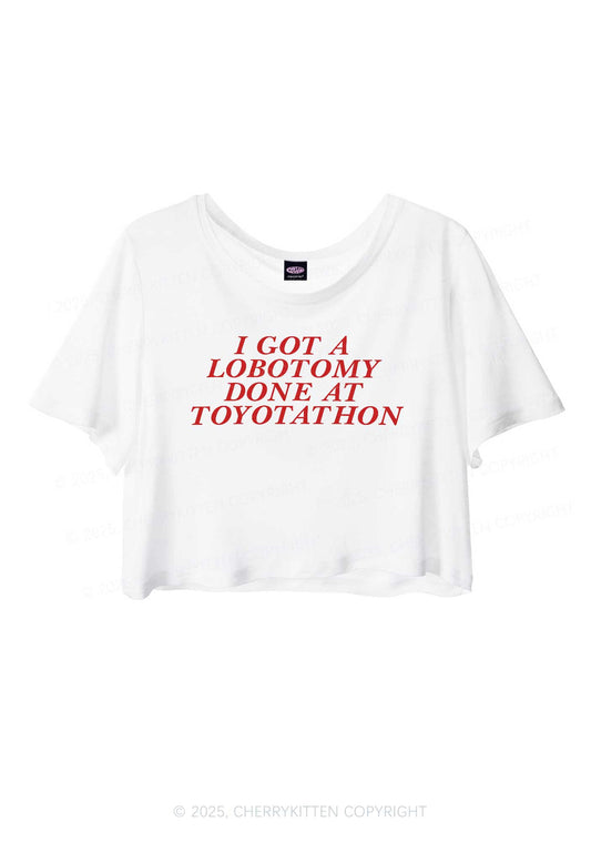Lobotomy At Toyotathon Y2K Sheer Crop Tee Cherrykitten