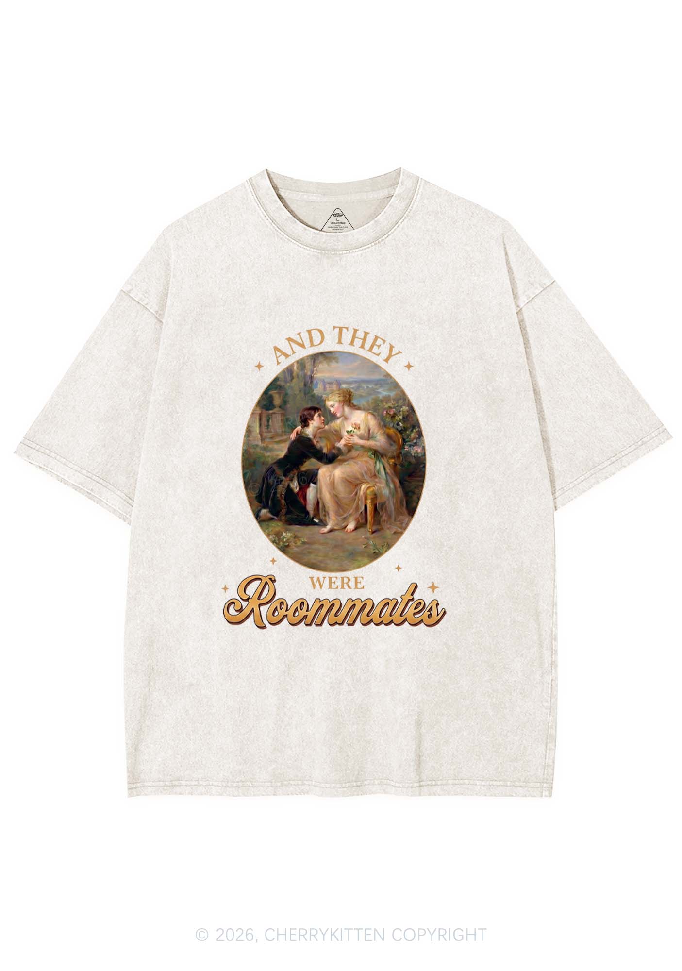 They Were Roommates Pride Y2K Shirts Washed Tee Cherrykitten