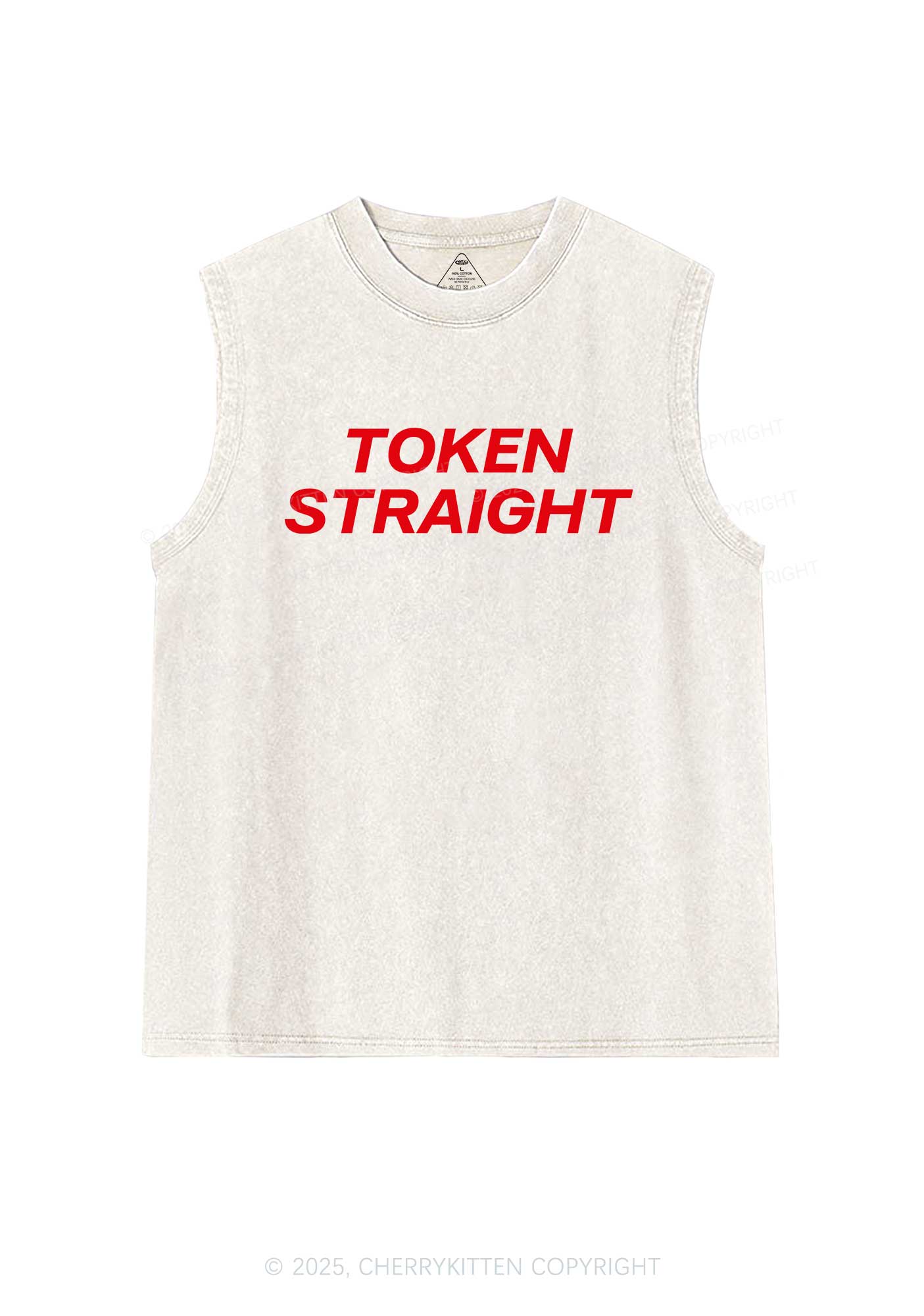Token Straight Pride Y2K Washed Muscle Tank Cherrykitten