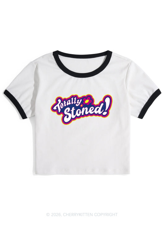 Totally Stoned Y2K Ringer Tee Cherrykitten
