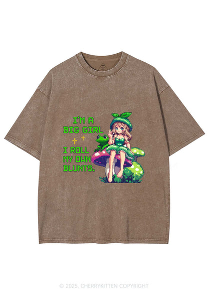 Roll My Own Blunts Y2K Shirts Washed Tee Cherrykitten