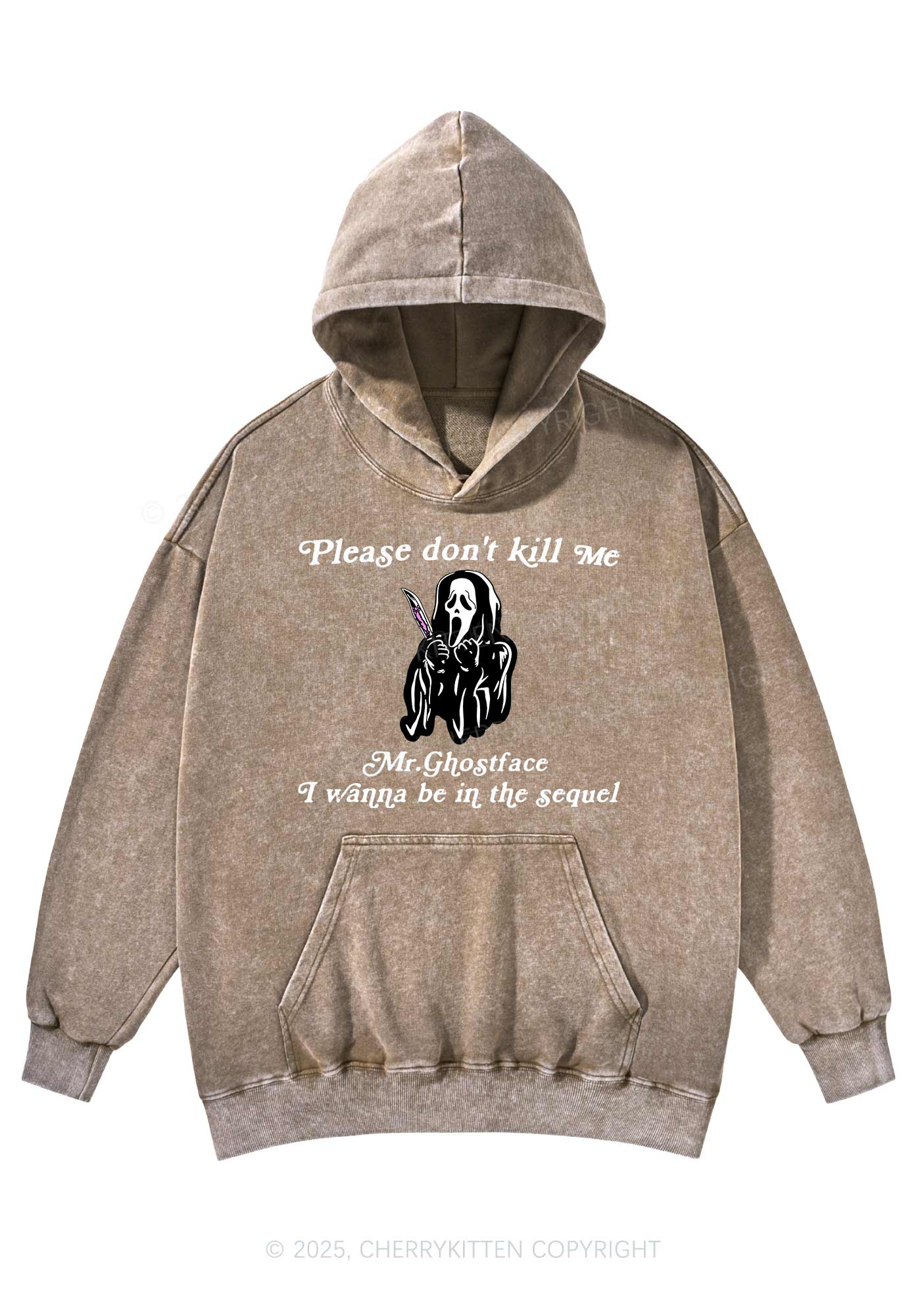 Halloween In The Sequel Y2K Washed Hoodie Cherrykitten