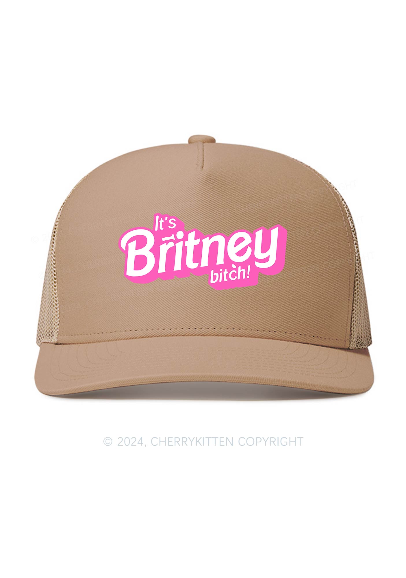 It's Britney Bixch Y2K Trucker Mesh Hat Cherrykitten