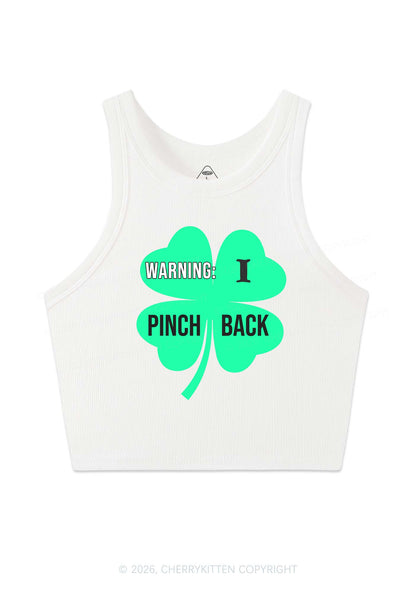 I Pinch Back St Patricks Y2K Crop Tank Top Cherrykitten