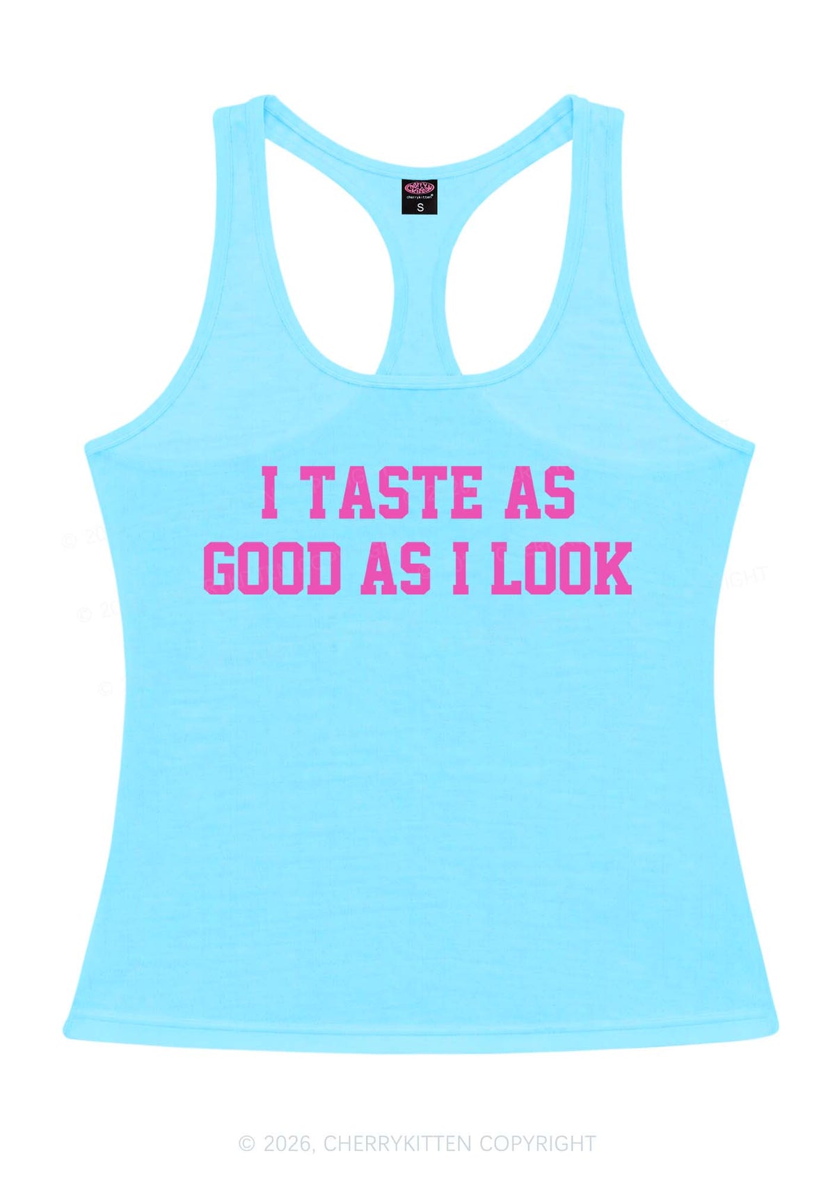 Taste Good Y2K Women Racerback Tank Top Cherrykitten