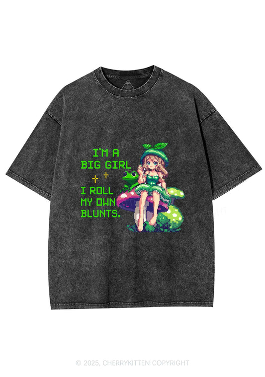 Roll My Own Blunts Y2K Shirts Washed Tee Cherrykitten