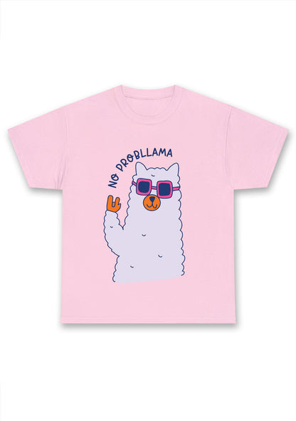 No Probllama Alpacas Chunky Shirt