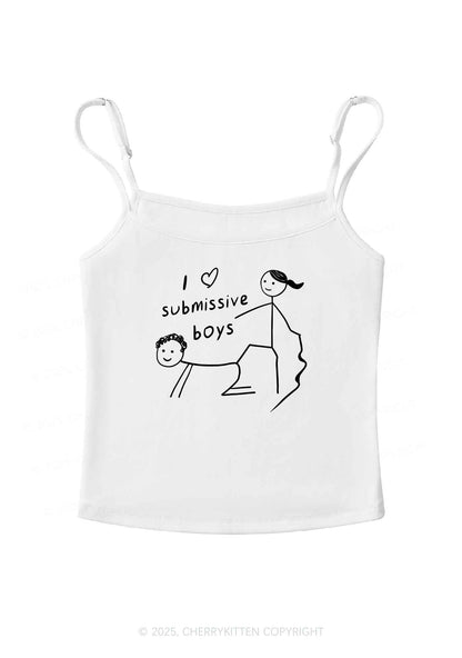 I Love S Boys Y2K Spaghetti Strap Cami Cherrykitten