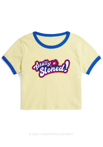 Totally Stoned Y2K Ringer Tee Cherrykitten
