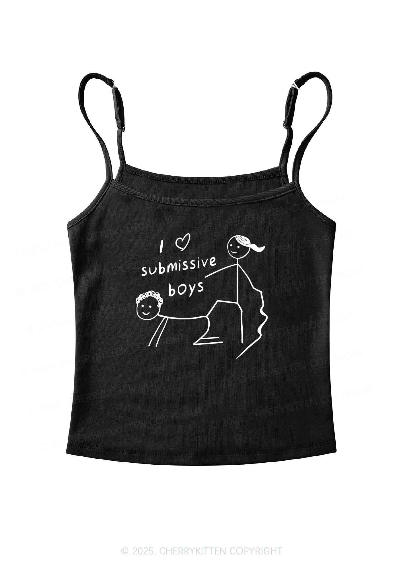 I Love S Boys Y2K Spaghetti Strap Cami Cherrykitten