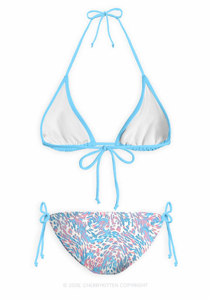 Trans Leopard Pride Y2K Print Bikini Set Cherrykitten